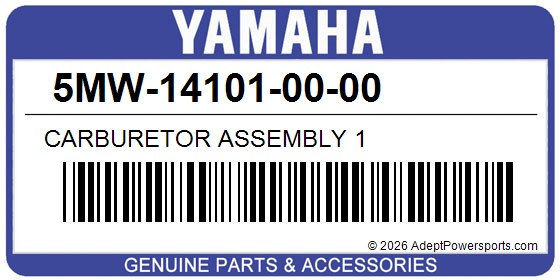 Yamaha 5MW-14101-00-00 Carburetor Assembly 1