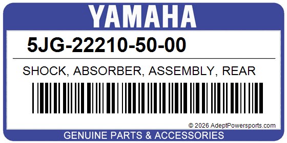 Yamaha 5JG-22210-50-00 Shock, Absorber, Assembly, Rear