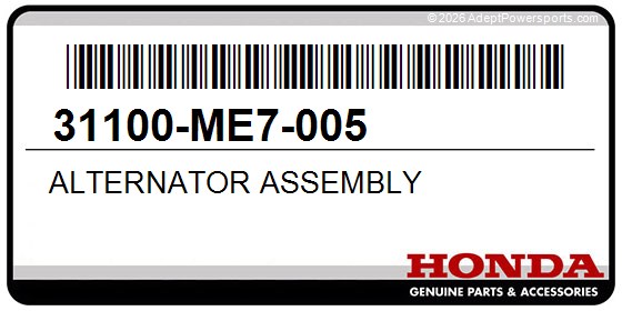 Honda 31100-ME7-005 Alternator Assembly