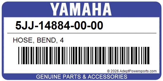 Yamaha 5JJ-14884-00-00 Hose, Bend, 4
