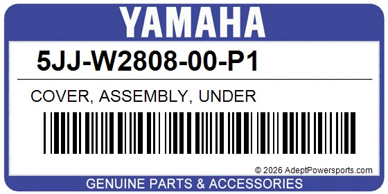 Yamaha 5JJ-W2808-00-P1 Cover, Assembly, Under