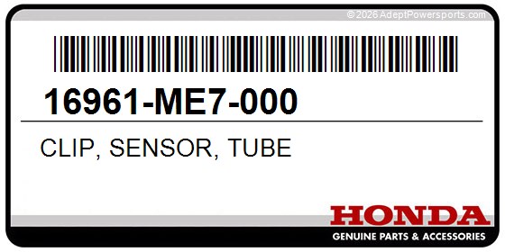 Honda 16961-ME7-000 Clip, Sensor, Tube