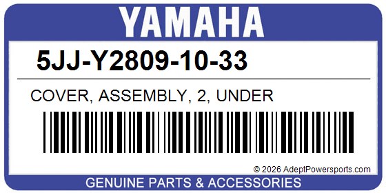 Yamaha 5JJ-Y2809-10-33 Cover, Assembly, 2, Under
