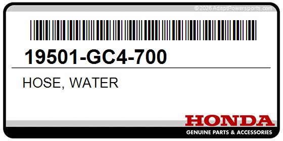 Honda 19501-GC4-700 Hose, Water