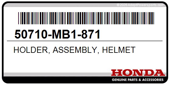 Honda 50710-MB1-871 Holder, Assembly, Helmet