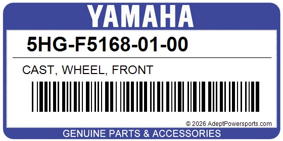 Yamaha 5HG-F5168-01-00 Cast, Wheel, Front
