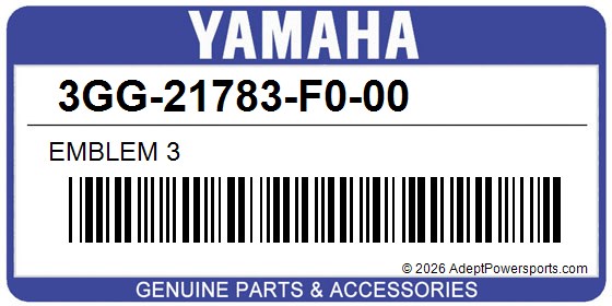 Yamaha 3GG-21783-F0-00 Emblem 3