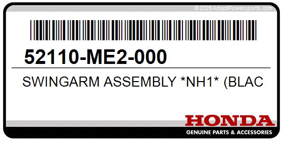 Honda 52110-ME2-000 Swingarm Assembly *Nh1* (Black)