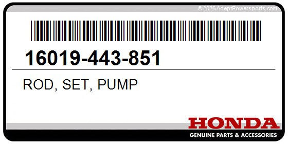 Honda 16019-443-851 Rod, Set, Pump
