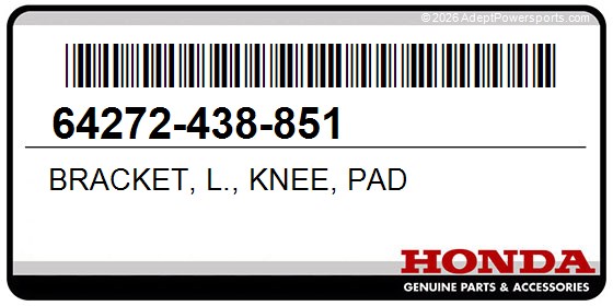 Honda 64272-438-851 Bracket, L., Knee, Pad