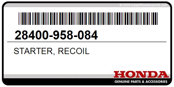 Honda 28400-958-084 Starter, Recoil