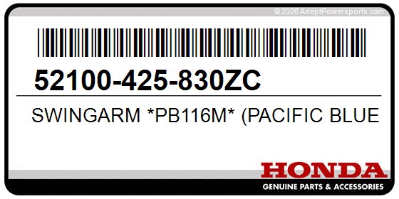 Honda 52100-425-830ZC Swingarm *Pb116m* (Pacific Blue Metallic)