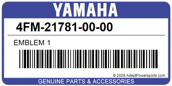 Yamaha 4FM-21781-00-00 Emblem 1
