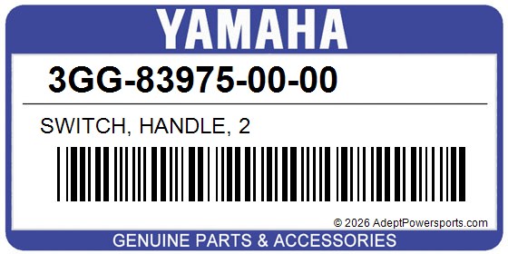 Yamaha 3GG-83975-00-00 Switch, Handle, 2