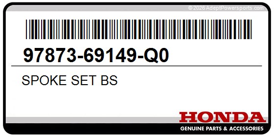 Honda 97873-69149-Q0 Spoke Set Bs