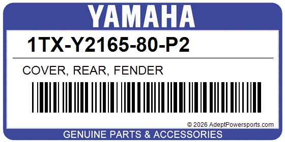 Yamaha 1TX-Y2165-80-P2 Cover, Rear, Fender