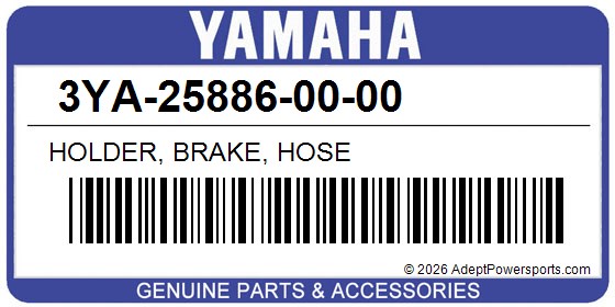 Yamaha 3YA-25886-00-00 Holder, Brake, Hose