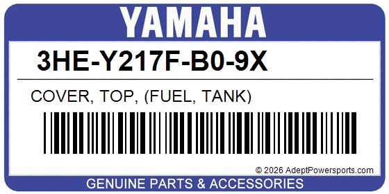 Yamaha 3HE-Y217F-B0-9X Cover, Top, (Fuel, Tank)