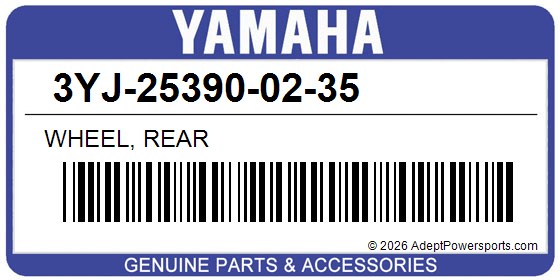 Yamaha 3YJ-25390-02-35 Wheel, Rear
