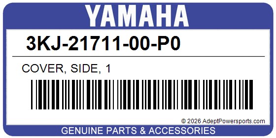 Yamaha 3KJ-21711-00-P0 Cover, Side, 1