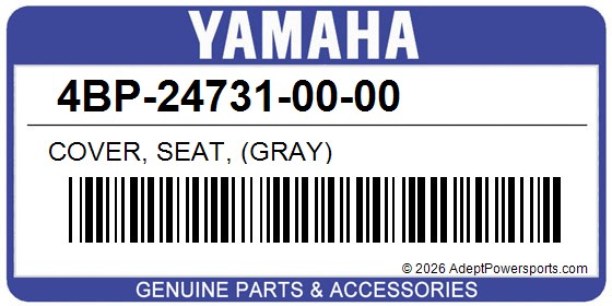Yamaha 4BP-24731-00-00 Cover, Seat, (Gray)