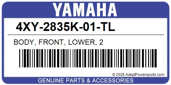 Yamaha 4XY-2835K-01-TL Body, Front, Lower, 2