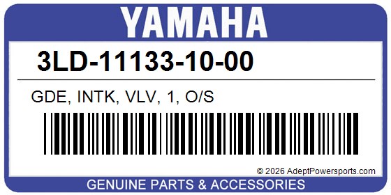 Yamaha 3LD-11133-10-00 Gde, Intk, Vlv, 1, O/S