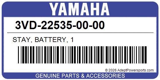 Yamaha 3VD-22535-00-00 Stay, Battery, 1