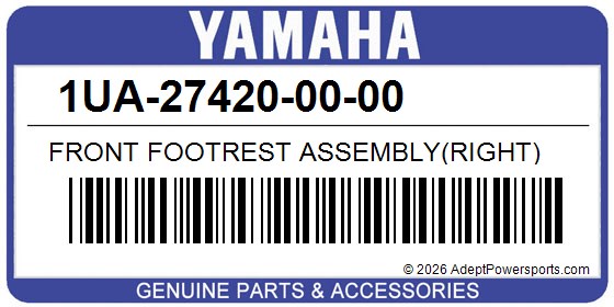 Yamaha 1UA-27420-00-00 Front Footrest Assembly(Right)