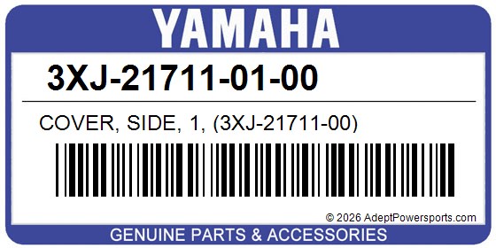 Yamaha 3XJ-21711-01-00 Cover, Side, 1, (3Xj-21711-00)