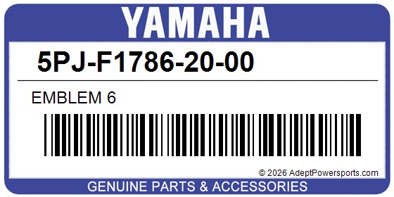 Yamaha 5PJ-F1786-20-00 Emblem 6