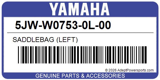 Yamaha 5JW-W0753-0L-00 Saddlebag (Left)