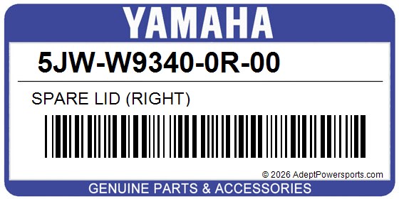 Yamaha 5JW-W9340-0R-00 Spare Lid (Right)