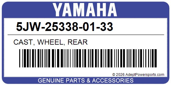Yamaha 5JW-25338-01-33 Cast, Wheel, Rear