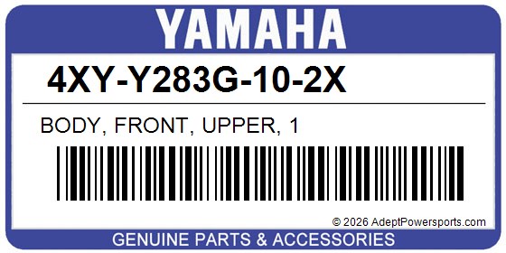 Yamaha 4XY-Y283G-10-2X Body, Front, Upper, 1
