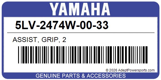 Yamaha 5LV-2474W-00-33 Assist, Grip, 2