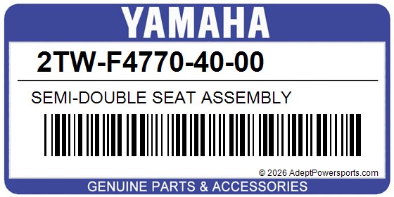 Yamaha 2TW-F4770-40-00 Semi-Double Seat Assembly