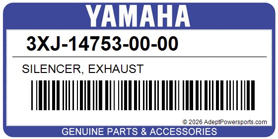 Yamaha 3XJ-14753-00-00 Silencer, Exhaust