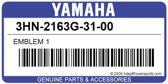Yamaha 3HN-2163G-31-00 Emblem 1