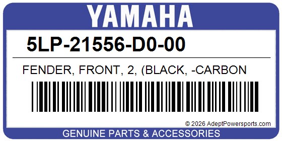 Yamaha 5LP-21556-D0-00 Fender, Front, 2, (Black, -Carbon