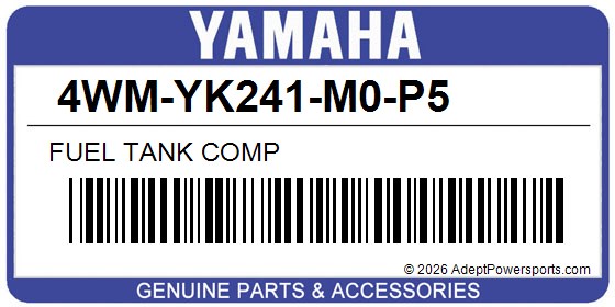 Yamaha 4WM-YK241-M0-P5 Fuel Tank Comp