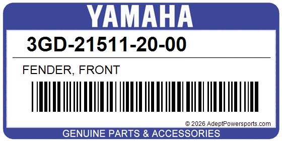 Yamaha 3GD-21511-20-00 Fender, Front