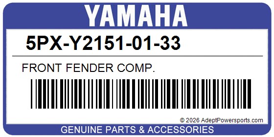 Yamaha 5PX-Y2151-01-33 Front Fender Comp.