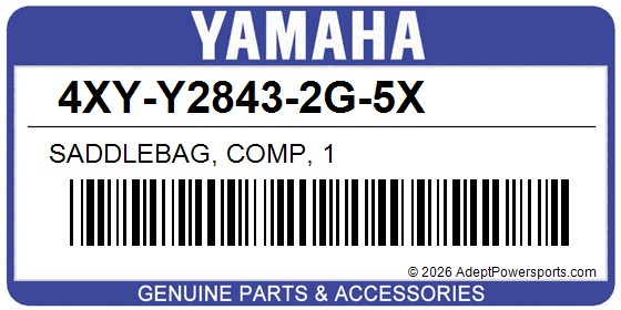 Yamaha 4XY-Y2843-2G-5X Saddlebag, Comp, 1