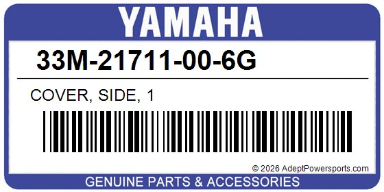 Yamaha 33M-21711-00-6G Cover, Side, 1
