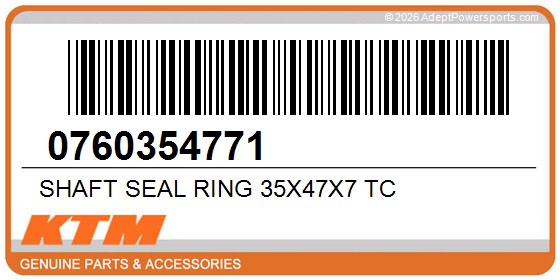 KTM 0760354771 Shaft Seal Ring 35X47x7 Tc