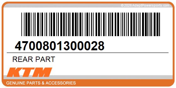 KTM 4700801300028 Rear Part