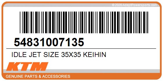 KTM 54831007135 Idle Jet Size 35X35 Keihin