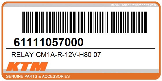 KTM 61111057000 Relay Cm1a-R-12V-H80 07