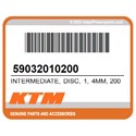 KTM 59032010200 Intermediate, Disc, 1, 4Mm, 2002